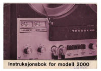 Tandberg 2000 - Owners Manual-2 